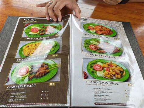 Menu At Restoran Sunda Alam Sari Deltamas Restaurant Bekasi Regency