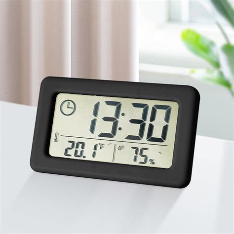 Augper High Guality Digital Clock With LCD Display Thermometers Hygrometer Digital Temperature ...