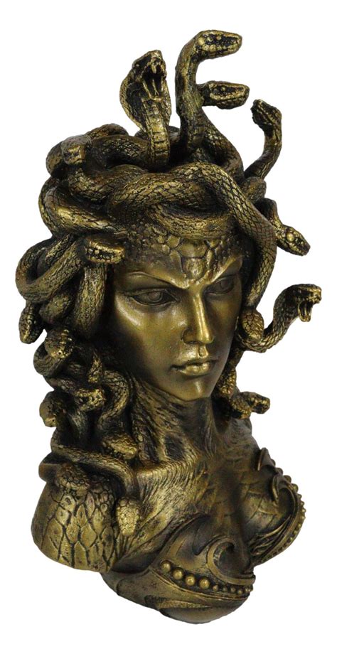 Greek Mythology Gorgon Sisters Goddess Medusa With Wild Snakes Hair Bu ...