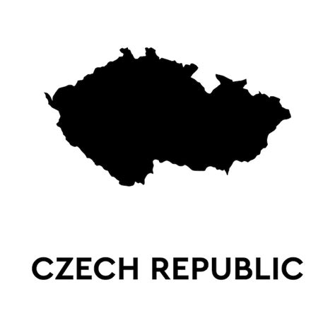 Premium Vector Czech Republic Outline Map Icon Czech Republic Icon