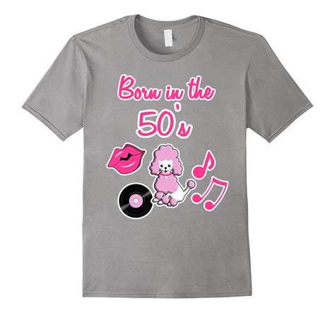 Born In The 50s 1950s Retro Poodle T Shirt 4lvs 4loveshirt