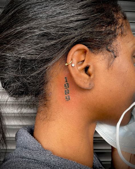 Cute Behind The Ear Tattoo Ideas For Men And Women Behind Ear