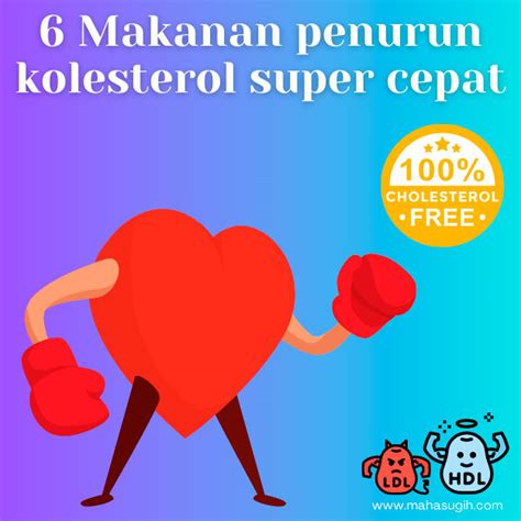 Makanan Penurun Kolesterol Tinggi Super Cepat Mahasugih