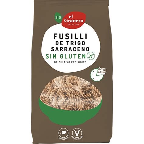 Bio Fusilli De Trigo Sarraceno Sin Gluten Y Ecol Gico Envase G El