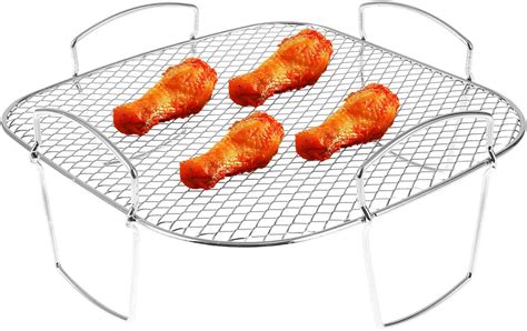 Air Fryer Rack Grilling Rack Stainless Steel Dehydrator Rack Multi