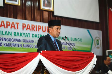 Wakil Bupati Bungo Hadiri Rapat Paripurna Pergantian Antar Waktu Paw