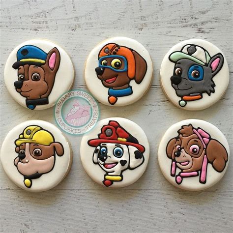 Paw Patrol Cookies Decoracion De Galletas Galletas Decoradas Fiesta