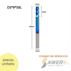 Fresa Corte Espiral Tugsteno Flauta Ced Mm Shk Mm