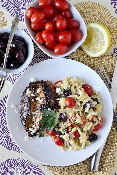 Mediterranean Orzo Salad Fresh Side Dish Recipe Recipe Vegetarian