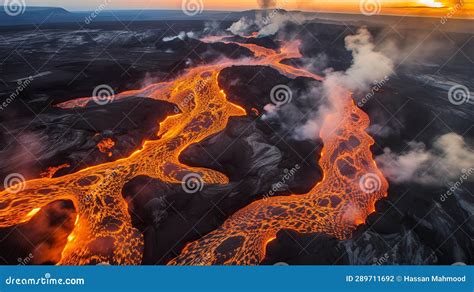 Volcanoes Of Iceland That Erupted Since Human Settlement Political Map Vector Illustration