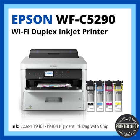 Epson Work Force Pro WF C5290 Wi Fi Duplex Inkjet Printer Computers