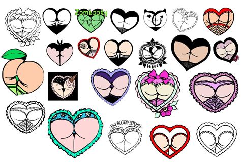 96 Buttheart Svg Bundle Decal Tshirt Design Layers Etsy