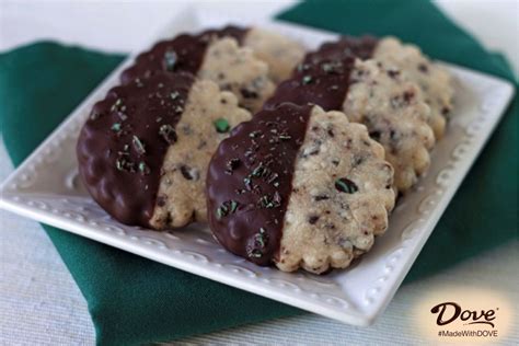 Dove Mint And Dark Chocolate Swirl Shortbread Cookies Are A Delicious Holiday Treat Cookie