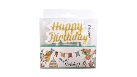 Pajoma Geburtstagskerze Happy Birthday Glimmer Gold Online Bestellen