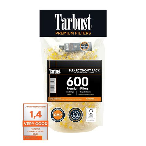 Tarbust 600 Filtre Cigarette Anti Goudron et Nicotine Filtres à