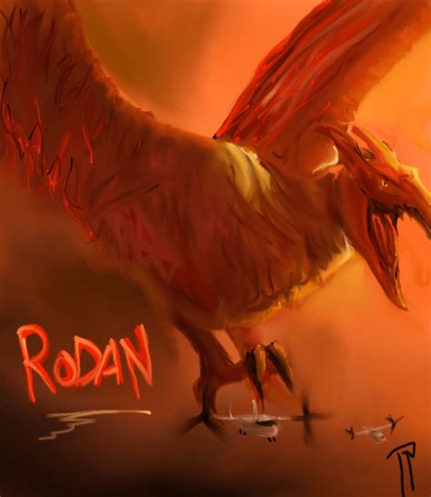 A Referenced Drawing Of Rodan - The Fire Demon, done digitally, by me ...