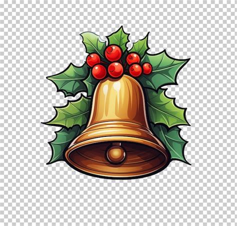 Premium PSD Christmas Jingle Bell Ornament Illustration Isolated