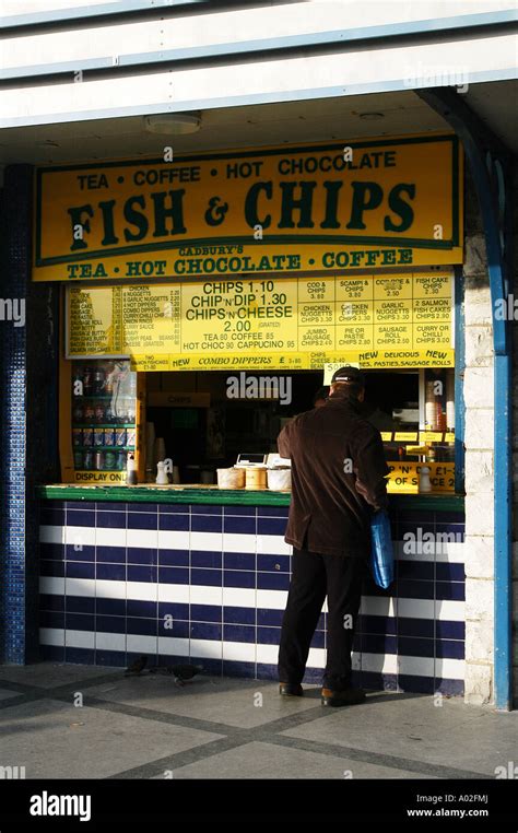 Fish and chip shop England Stock Photo - Alamy