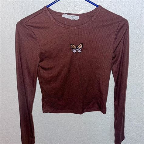 Hippie Rose Butterfly Top Worn Twice Labeled Depop