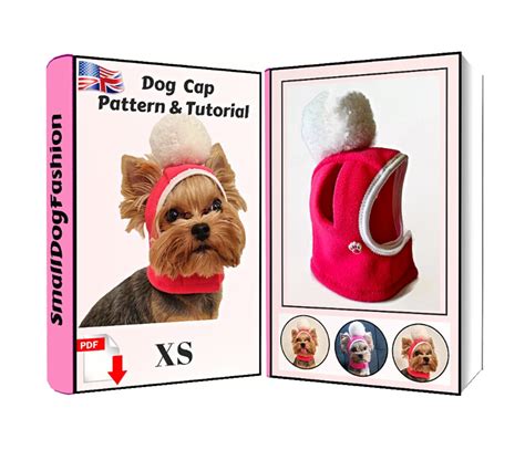 Small Dog Fleece Hat Sewing Pattern PDF Small Pet Hat Pet Clothes ...