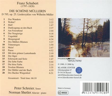 Franz Schubert Die Schöne Müllerin D795 Cd Jpc