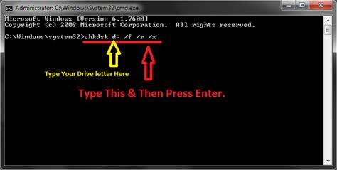 Fix Your Hard Drive Using Chkdsk Command Prompt