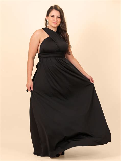 Vestido Multiformas Longo Infinity Dress Preto Loja Lali