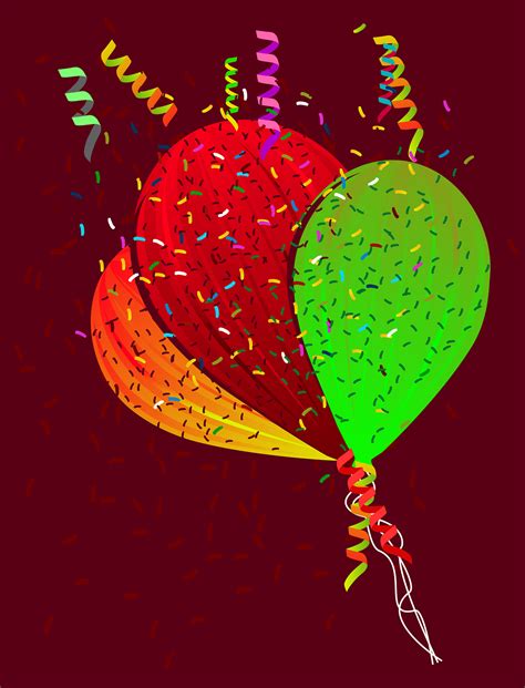 Konfetti Ballons Feier Kostenlose Vektorgrafik Auf Pixabay Pixabay