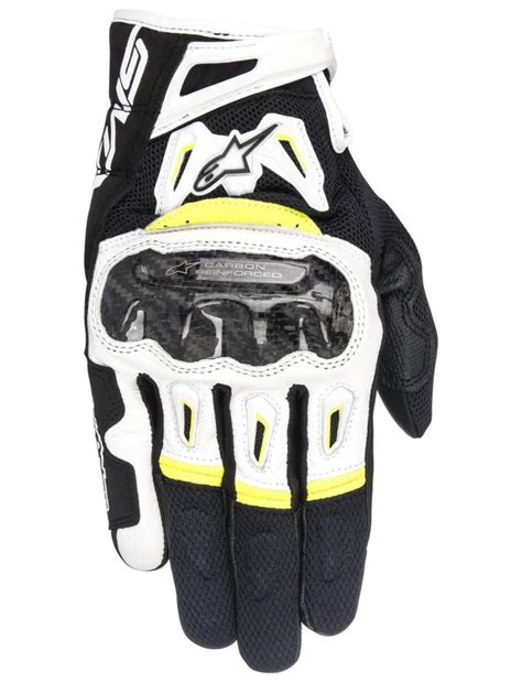 Rukavice Alpinestars Smx Air Carbon Black White Yellow Fluo