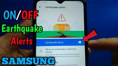 How To Turn ON OFF Earthquake Alerts On Samsung Galaxy A02 YouTube