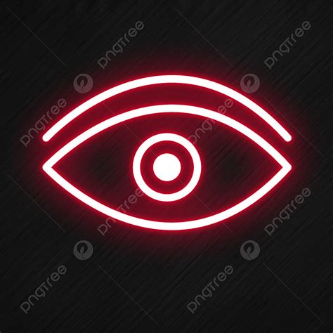 Eye Icon In Neon Style, Eye Icons, Style Icons, Neon Icons PNG ...