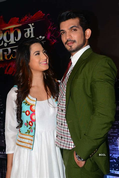 Alisha Panwar And Arjun Bijlani During The Launch Of Colors Tvs New