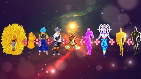 Ssj Infinity Gauntlet Gfg Drip Mui Goku Hajun Tf Zeno Tf Gp Amazo Alien X Fusion