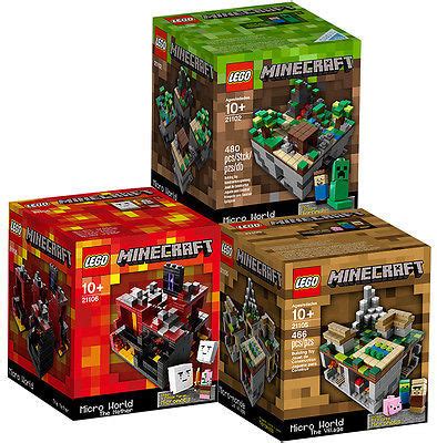 Minecraft Lego Sets Forest Village Nether Micro