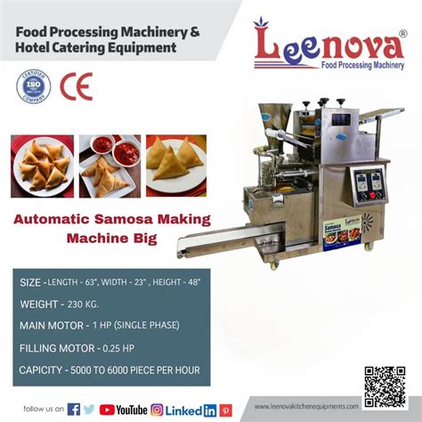 Mini Samosa Kachori Automatic Samosa Making Machine Big Unit H