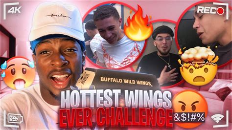 We Ate The Hottest Wings Ever‼️🥵 Looser Gets Punished‼️ Youtube