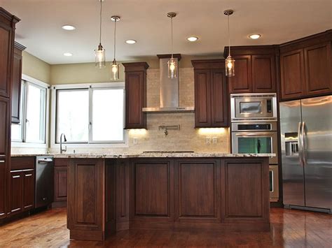 Walnut Stained Oak Kitchen Cabinets Anipinan Kitchen