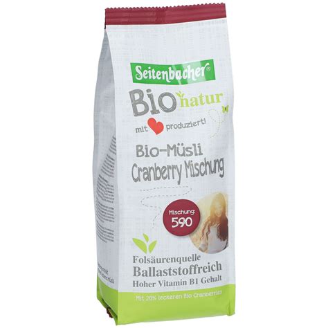 Seitenbacher Bio Müsli Cranberry Mischung 500 g Shop Apotheke