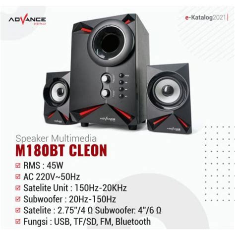 Jual Speaker Advance Multimedia Bluetooth M180BT Cleon M 180 BT New