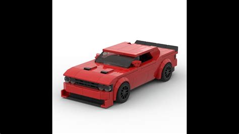 Lego 2022 Dodge Challenger Moc Free Instructions Youtube