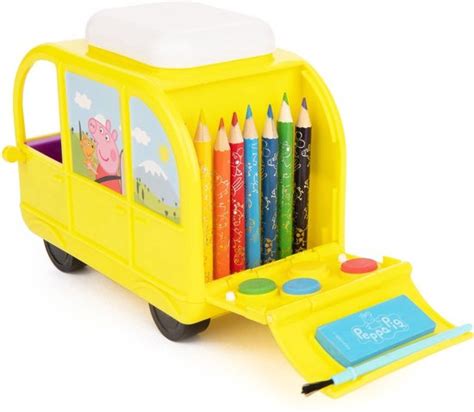 Peppa Pig Craft Camper Speelgoed Bops N Tops Kleuren Potloden