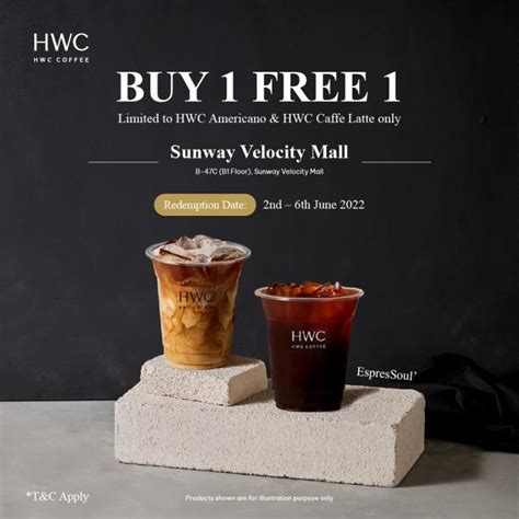 Hwc Coffee Sunway Velocity Mall Buy Free Promotion Jun