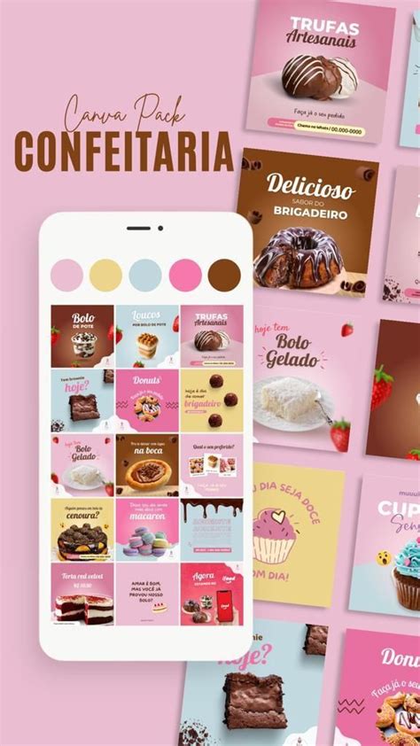 Canva Confeitaria Lucrativo Design De Instagram Confeitaria Design