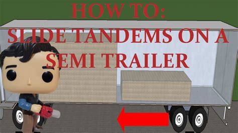 How To Slide Tandems On Semi Trailer Youtube