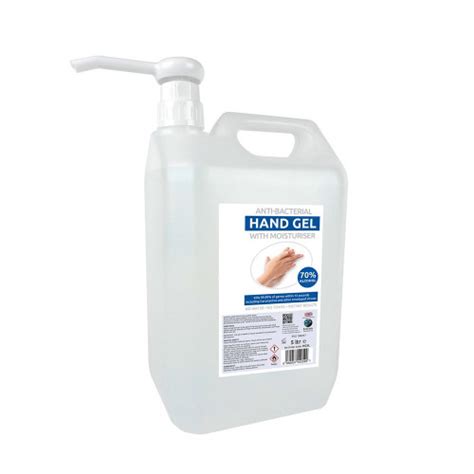 Hand Sanitising Gel 5 Litre Bottle With Pump