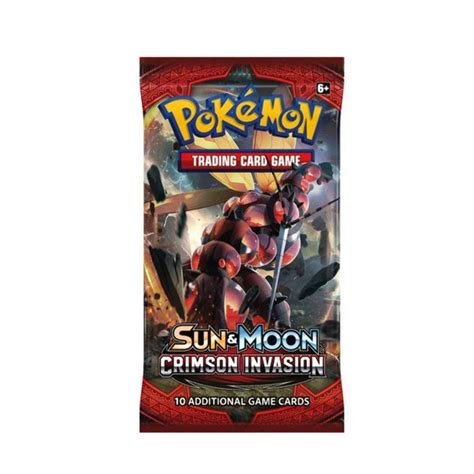 Pokemon TCG Sun Moon Crimson Invasion Booster Bundle Of 6 Packs