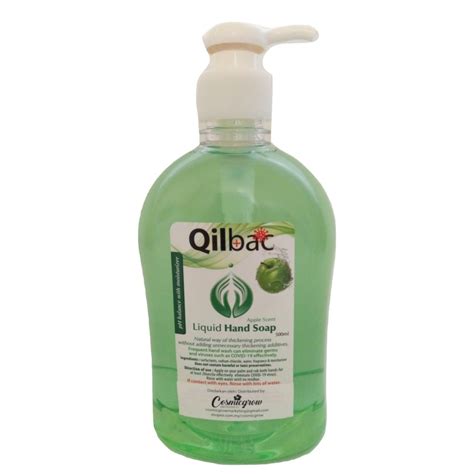 Liquid Hand Soap Apple Scent 500ml Qilbac Cecair Sabun Pencuci Tangan Shopee Malaysia