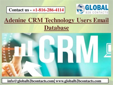 Adenine CRM Technology Users Email Database By Dayan Iola Issuu