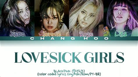 Blackpink Lovesick Girls Color Coded Lyrics Enghanrompt Br Youtube