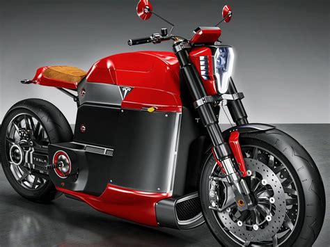 Tesla Model M Concept Electric Motorcycle - Download hd wallpapers